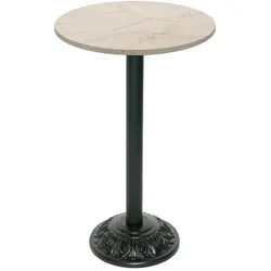 Restootab Stehtisch Bistrot-Stil Ø60cm - Modell Marmor Yule