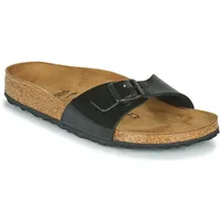 Birkenstock Damen Madrid 40303 Pantoletten, Schwarz (Schwarz Lack), 38 EU Schmal - 38 EU Schmal