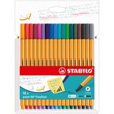 Stabilo point 88 18er Pack - mit 18 verschiedenen Farben