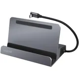 Logilink UA0408 USB-C PD, Aluminium-Silber