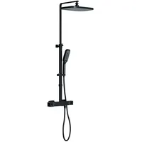 Bernstein Thermostat 3011 pro Schwarz inkl. Handbrause & Regenduschkopf