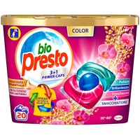 Bio Presto Vordosiertes Waschmittel in Kapseln für farbige Wäsche, 20 x 12 g (240 g)