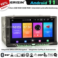 CarPlay Android 11 Doppel Din Nissan Autoradio GPS Navi DAB+ DVD DVB-T2 BT 32GB