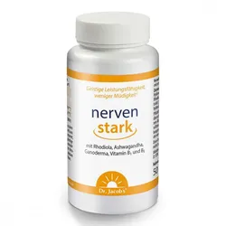 Dr. Jacob's nervenstark Rhodiola Ashwaganda Reishi-Pilz