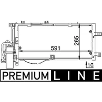 Mahle AC 309 000P Kondensator Klimaanlage mit Trockner u.a.