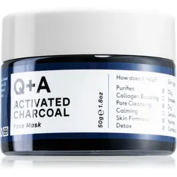 Q+A Activated Charcoal Detox-Gesichtsmaske mit Aktivkohle 50 g
