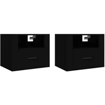 vidaXL Hängenachtschrank 50 x 36 x 40 cm Schwarz