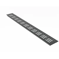 MS Beschläge Aluminium Lüftungsgitter Anthrazit RAL7016 Stegblech 60mm x