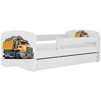 Raumhirsch furniture Kinderbett, Weiß, Holzwerkstoff, Holzwerkstoff, 1 Schubladen, 80x180