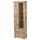 Massivmoebel24 Vitrine Schrank Mango 70 x 35 x 195 cm Beige/Weiß