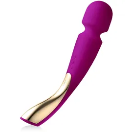 LELO SMART WAND 2, Massagestab in L, ganzkörper Massager mit Tiefenwirkung und 10 Vibrationsmustern, Deep Rose