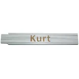 Heka Zollstock Kurt 2 m, weiß