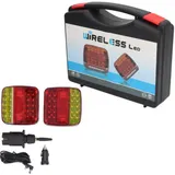 Ip65 Wasserdichtes, Kabelloses Quadratisches Anhängerbeleuchtungsset, Farben: Rot Und Gelb, Schnelle Magnetische Montage, Gleichspannung: 5 V