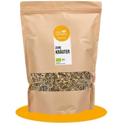 teeverliebt - 10 Kräuter Bio loser Kräutertee Großpackung I Ausgewogene Kräutermischung 1000 g