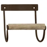 ib laursen Toilettenpapierhalter aus Metall mit Holzrolle, in braun | Gr.: onesize