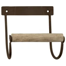 ib laursen Toilettenpapierhalter aus Metall mit Holzrolle, in braun | Gr.: onesize