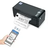 JADENS Bluetooth Thermodrucker für Versandetiketten, 4x6(10x15 cm)
