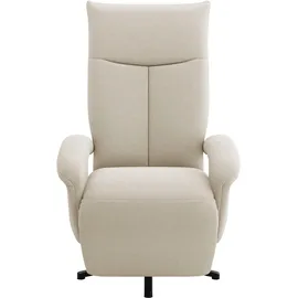 sit&more TV-Sessel Amica Polyester 74 x 112 x 82 cm Beige mit Kopfteilverstellung & Drehfunktion