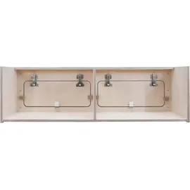 MonsterShop Hängeschrank Holz 120 cm x 35 cm x 35 cm bronze
