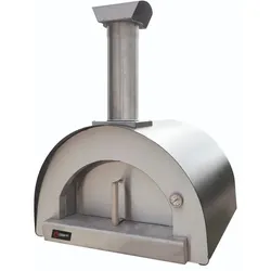 Halbprofessioneller Holzpizzaofen der Marke Cookout Portugal, Modell PREMIUM 60, in Grau