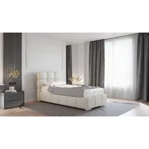 Homesy BLISS Polsterbett mit Bettkasten, ohne matratze - beige