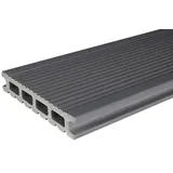 Kovalex WPC-Terrassendiele Exklusiv nach Maß  (450 x 14,5 x 2,6 cm, Steingrau, Mattiert)