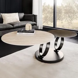 Riess-Ambiente DANCING RINGS Braun Travertin 133 x 44 x 100 cm