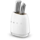 Smeg 50's Style Messerblock 6-tlg. Weiß