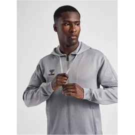 hummel Core XK Poly Zip Hood Sweat Grey melange L