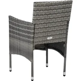vidaXL Garten-Essgruppe 7-tlg. grau 3070752
