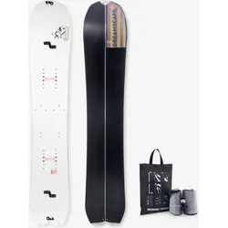 Splitboard-Set inkl. Fell Splitboard für Erwachsene mit Fell nach Mass weiß|rot 163 CM Wide