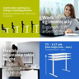 eSmart Schreibtisch ETM-120WW Weiß