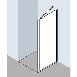 Kermi Raya Seitenwand RATWD07520VPK 75x200cm, ESG klar KermiClean, silber hochglanz