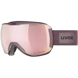 Uvex downhill 2100 CV planet Skibrille für Damen und Herren - konstraststeigernd - beschlagfrei - antique rose matt/rose-green - one size