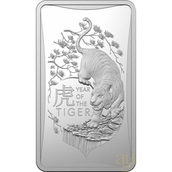 1/2 Unze Silber Australien RAM Lunar Tiger Münzbarren 2022