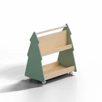 Hago Kinderregal Tannenbaum 90 x 30 cm Kiefer grün beige