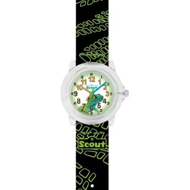 Scout Crystal 280305053 Quarzuhr schwarz, grün, Armbanduhr, Kinderuhr