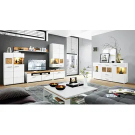 Möbel Boss Sideboard 170 x 94 x 42 cm Weiß / Braun