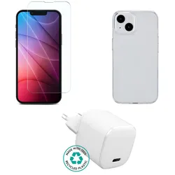 eSTUFF Zubehörkit für Handy - Ladegerät, Abdeckung, Glas