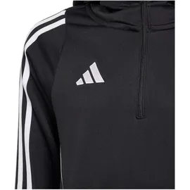 adidas Tiro 24 Hoodie Schwarz/Weiß 140