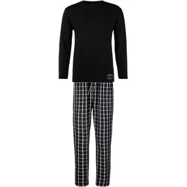 AUTHENTIC LE JOGGER Pyjama 1 Stück, 2 tlg. Schlafanzug mit karierter Webhose AUTHENTIC LE JOGGER schwarz-kariert