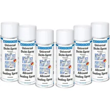 WEICON Universal Dicht-Spray 400 ml 6er Set weiß