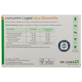 Dr. Loges Curcumin-Loges plus Boswellia Kapseln 120 St.