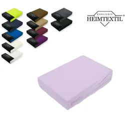 EXKLUSIV HEIMTEXTIL Frottee Spannbettlaken Premium Marke 200 x 220 cm Flieder