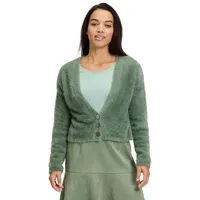 Cartoon Strick-Cardigan mit Knopfleiste Grün,42 | 42
