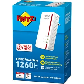 AVM FRITZ!Powerline 1260E 1200 Mbps 1 Adapter 20002789