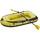 DEMA Schlauchboot Paddelboot Ruderboot Boot mit 2 Paddel + Luftpumpe bis 150 kg gelb