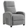 Hti-Living Liegesessel Jasna Cord 66,5 x 103 x 70 cm Grau mit Relaxfunktion