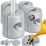 Kesser KESSER® Pavillonstandfüße 4er Set Pavillon Standfuß mit Wasser/Sand befüllbar 22 x 22 x 25cm HDPE Gewichte zur Stabilisation für Pavillons Gartenzelte Festzelte Standsicherung Stabil