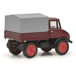Schuco 452660900 - Unimog U406 rot, 1:87 - Modellauto